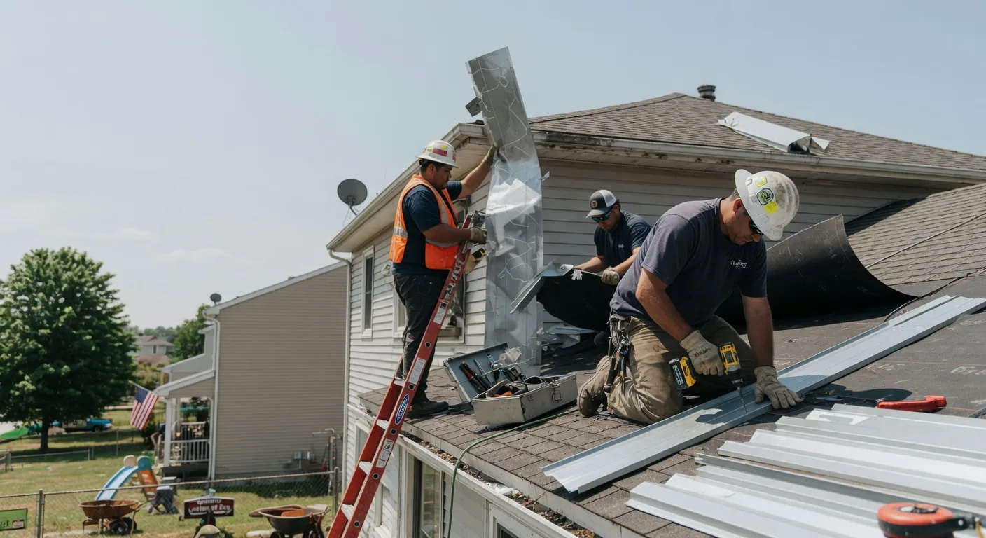 Metal Roof Repair in Erie, KS